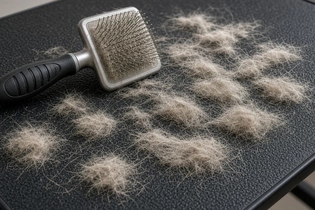 De-shed and brush